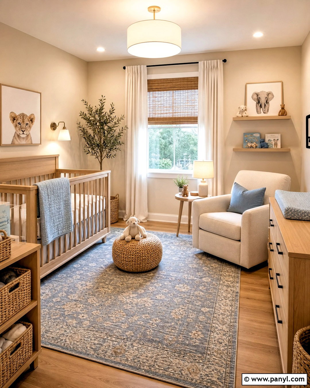 Touch of Sand Nursery With Soft Blue - 20 touch of sand sherwin williams ideas