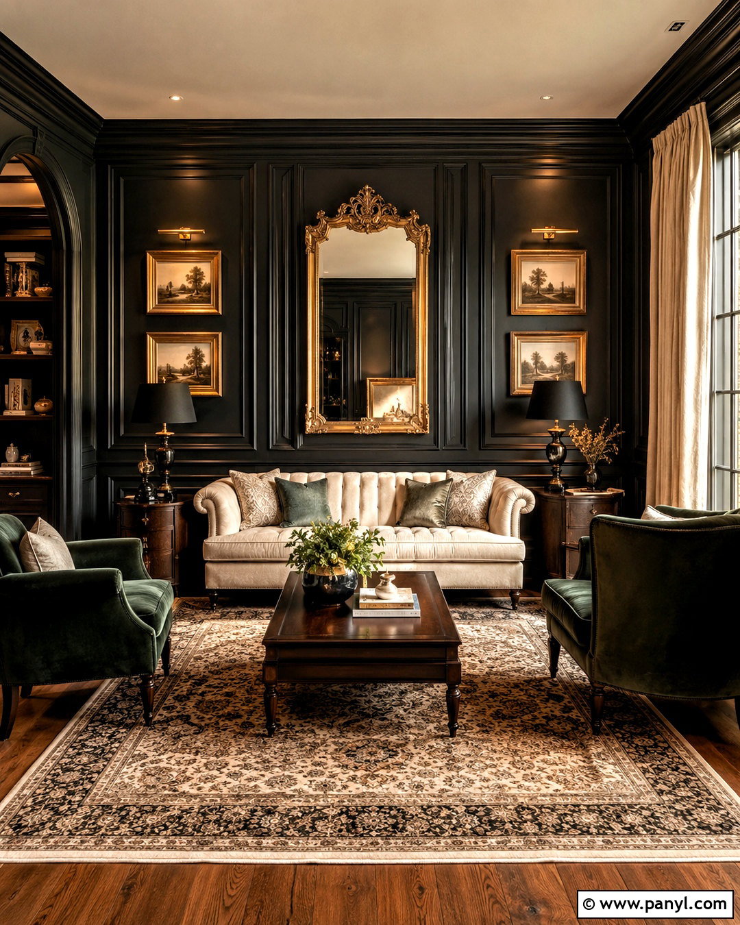 Traditional Black Living Room Walls - 20 black living room walls