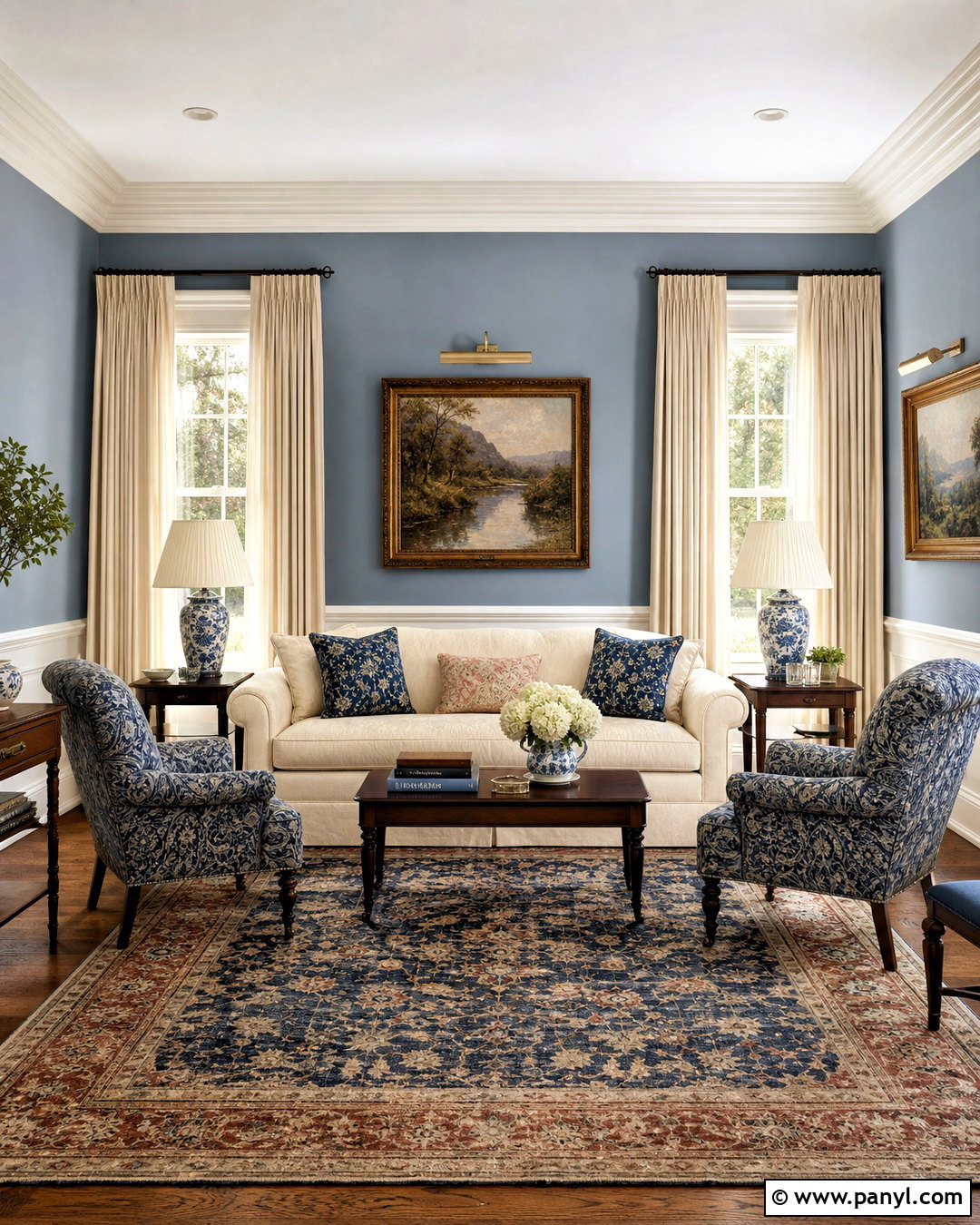 Traditional Blue Grey Living Room Walls - 20 blue grey living room walls