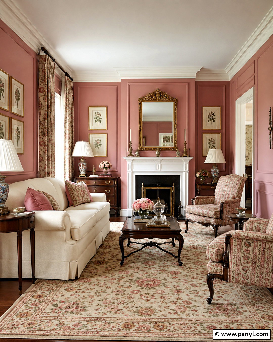 Traditional Blush Pink Living Room - 20 blush pink living room ideas