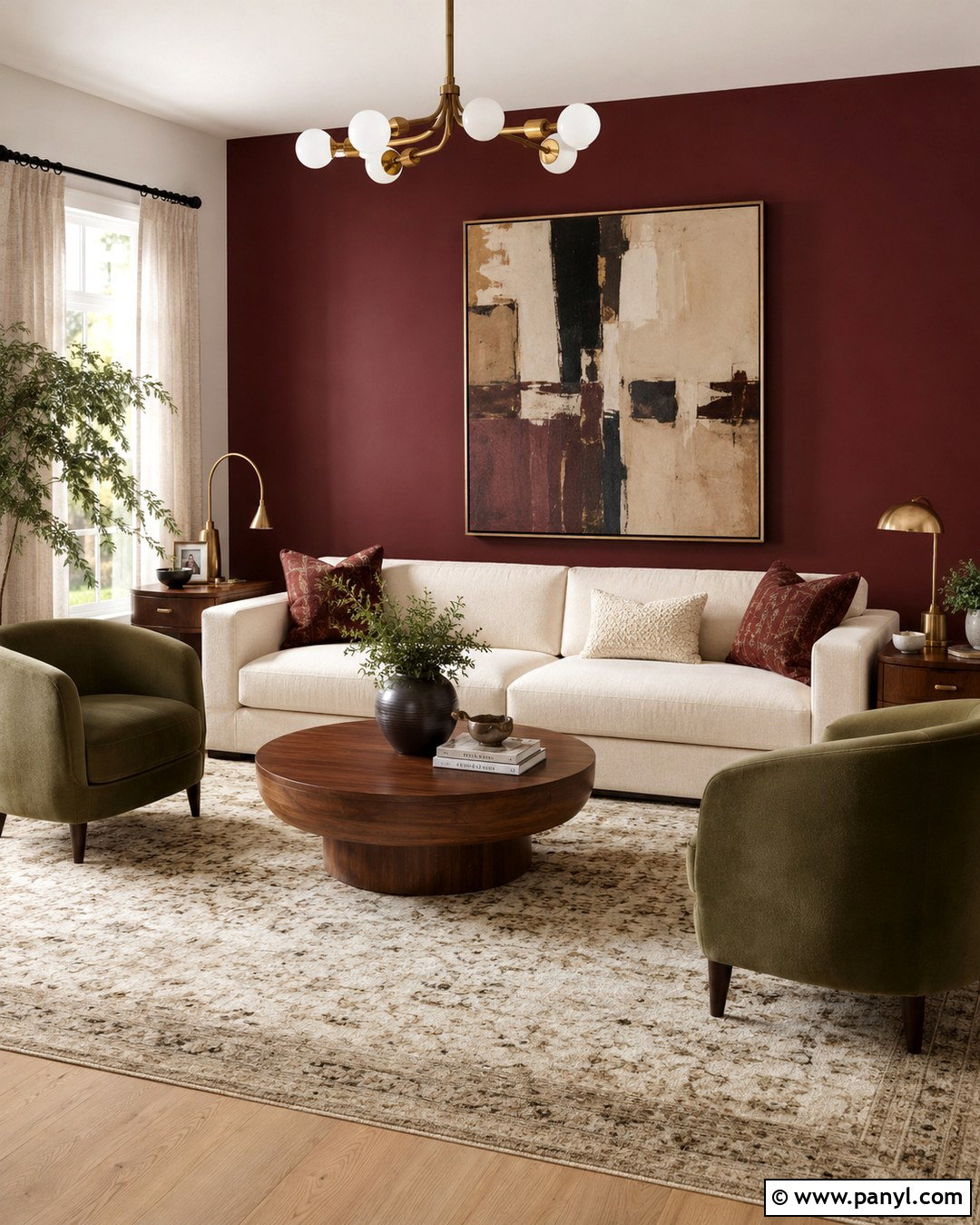 Traditional Cranberry Walls - 20 Cranberry Walls