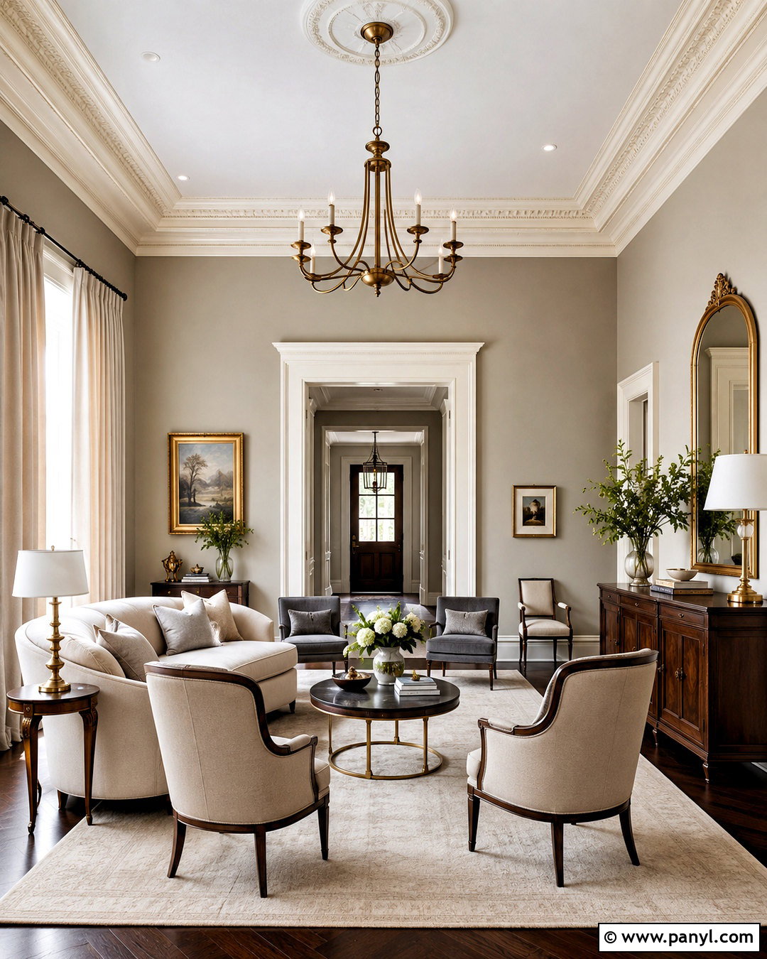 Traditional Crown Molding Trim - 20 living room trim ideas