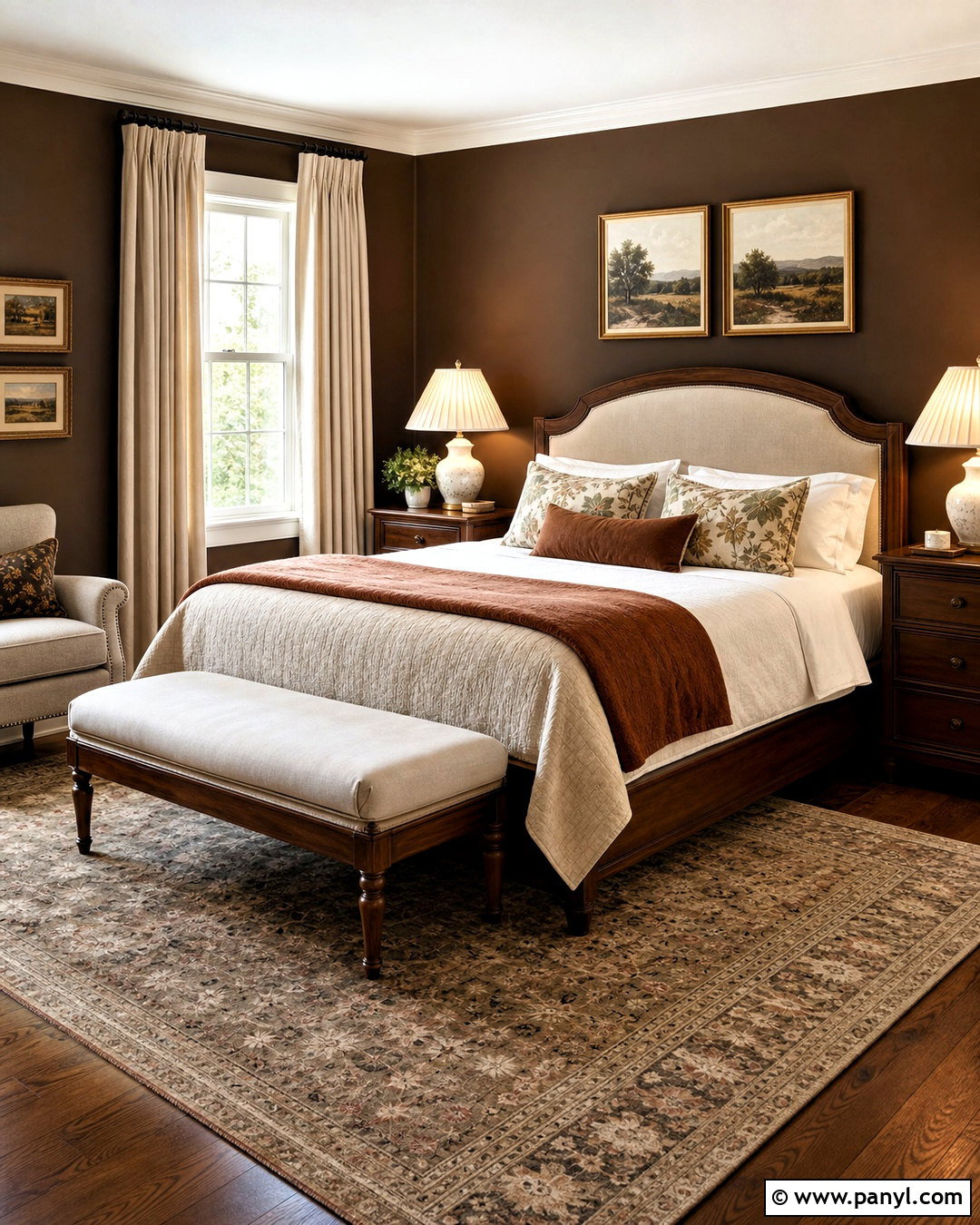 Traditional Dark Brown Bedroom Walls - 20 dark brown bedroom walls