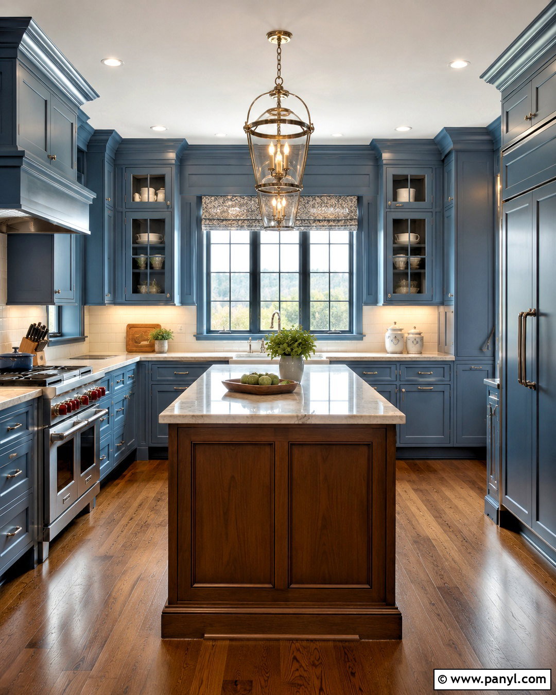 Traditional Dusk Blue Kitchen - 20 dusk blue kitchen ideas