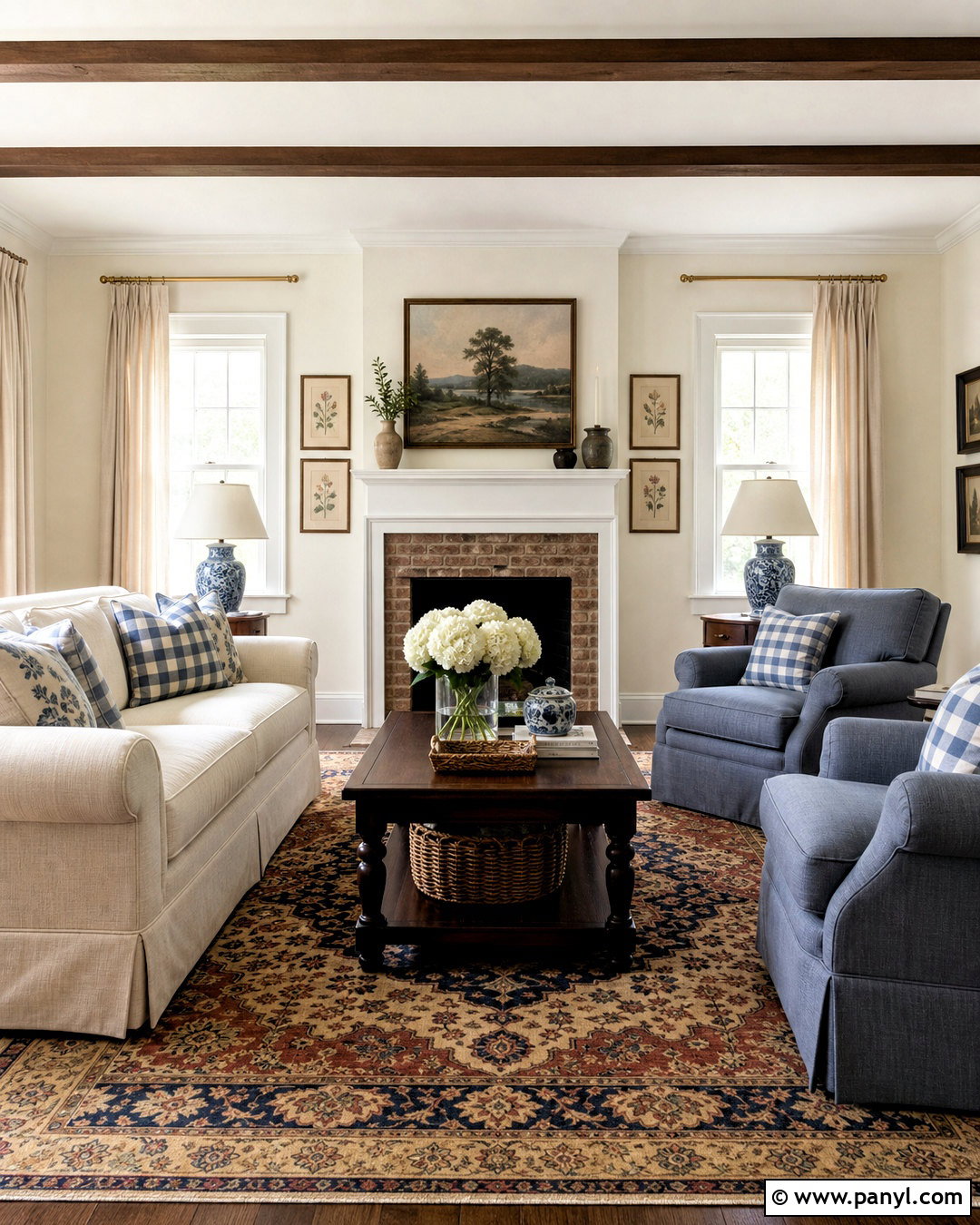Traditional Farmhouse Living Room - 20 farmhouse living room ideas