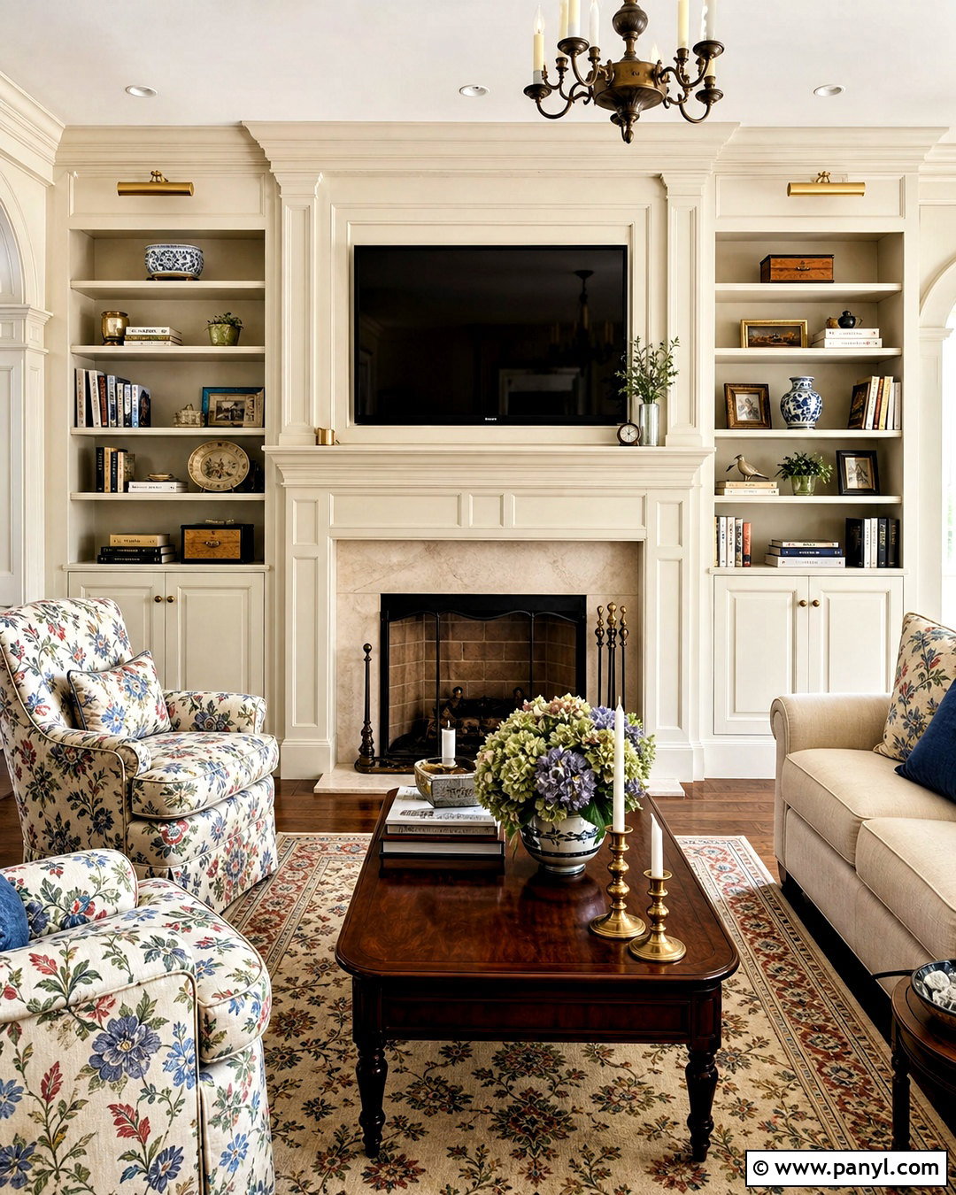 Traditional Fireplace Wall With TV - 20 fireplace wall ideas with tv ideas