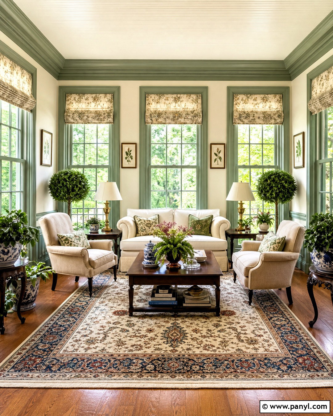 Traditional Garden Sunroom - 20 sunroom inspo ideas