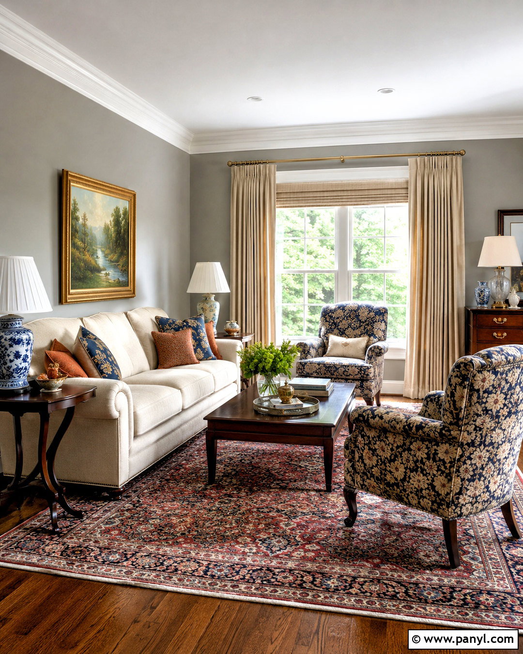 Traditional Gray Walls With White Crown Molding - 20 White Trim With Gray Walls