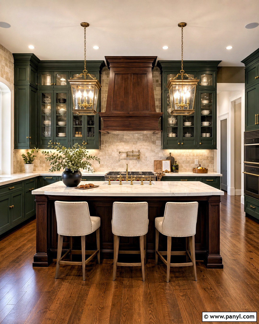 Traditional Green And Brown Kitchen - 20 green and brown kitchen ideas