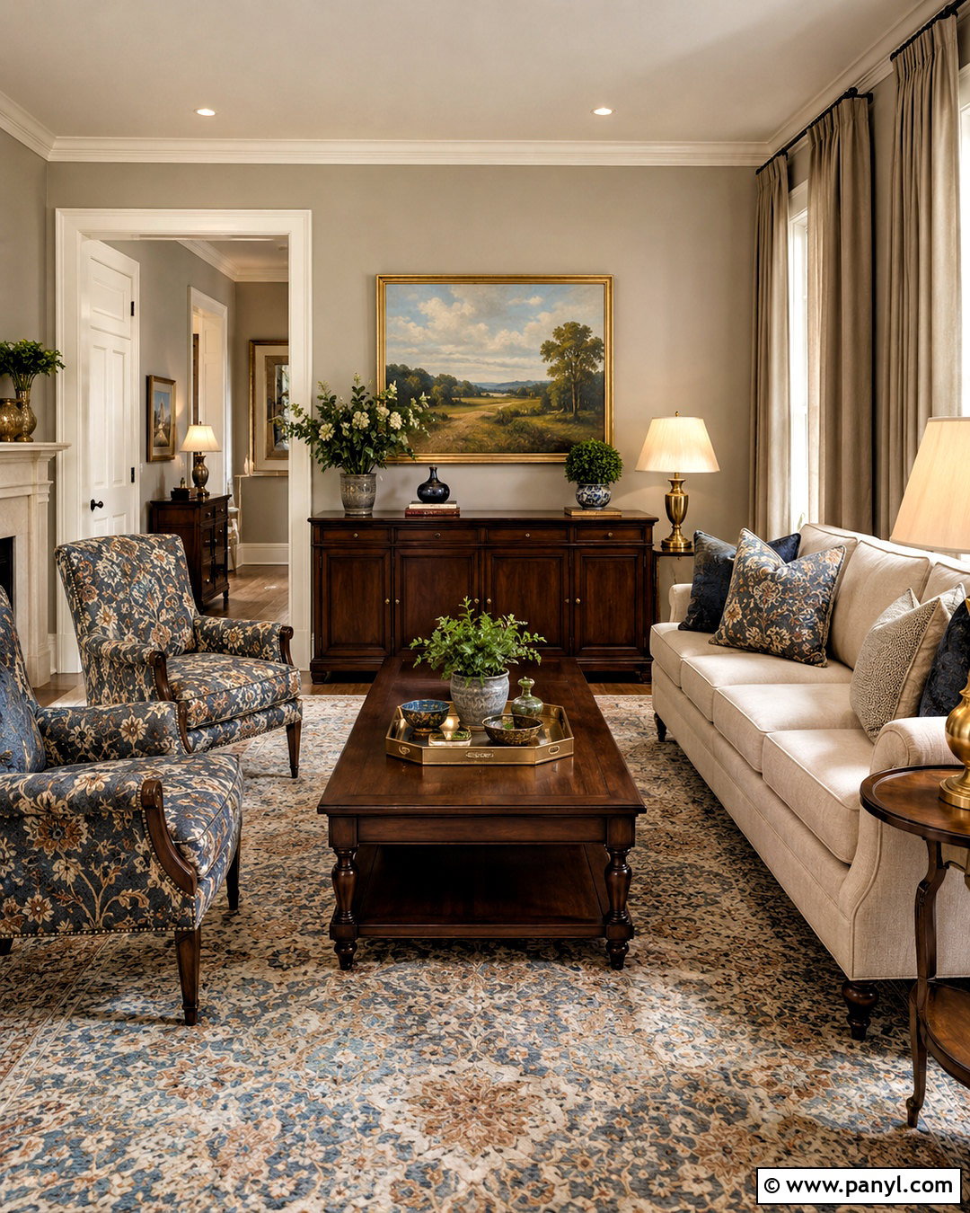 Traditional Greige Walls - 20 Wall Color Greige Ideas
