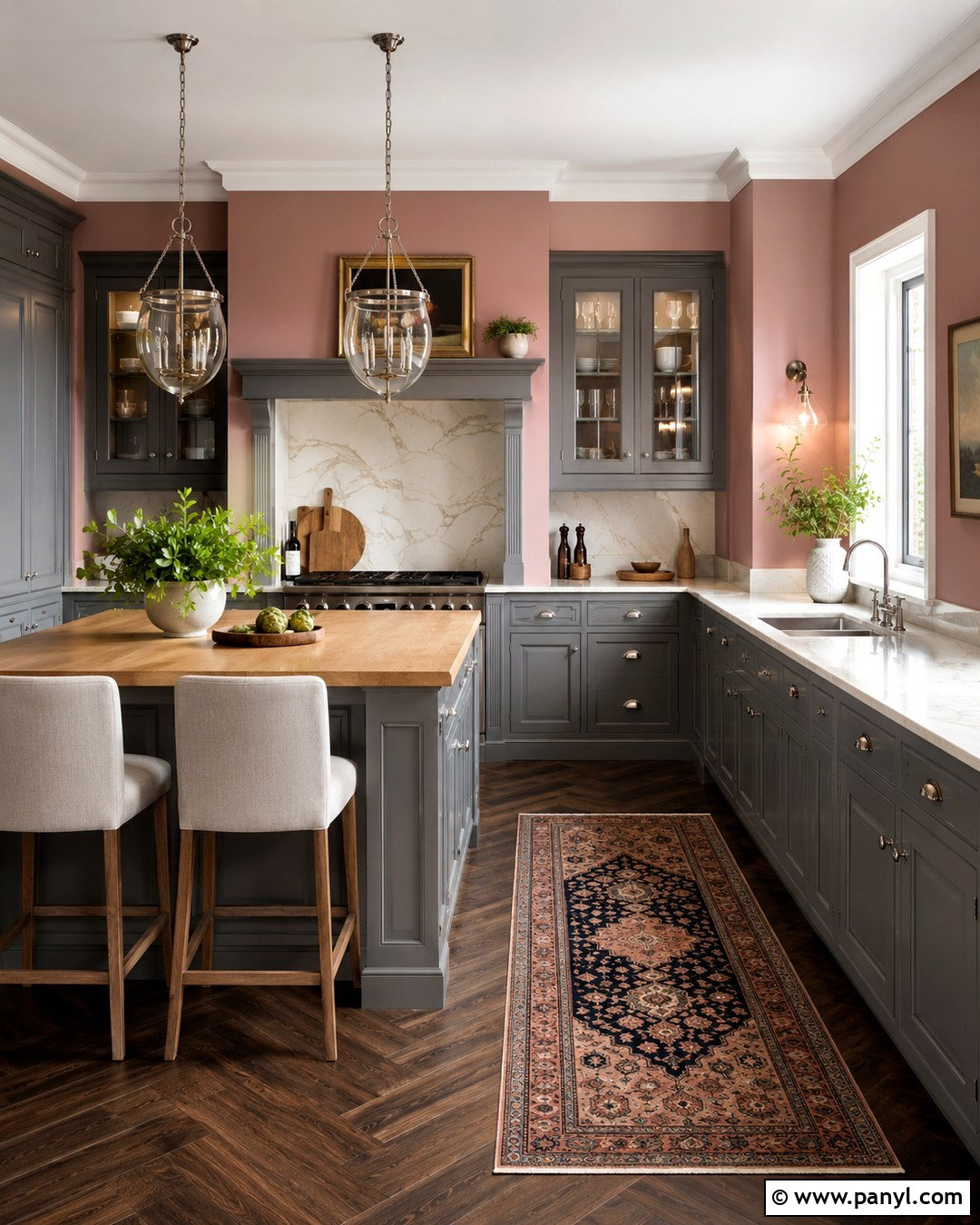 20 Grey Kitchen Pink Walls Ideas for a Warm, Playful Look