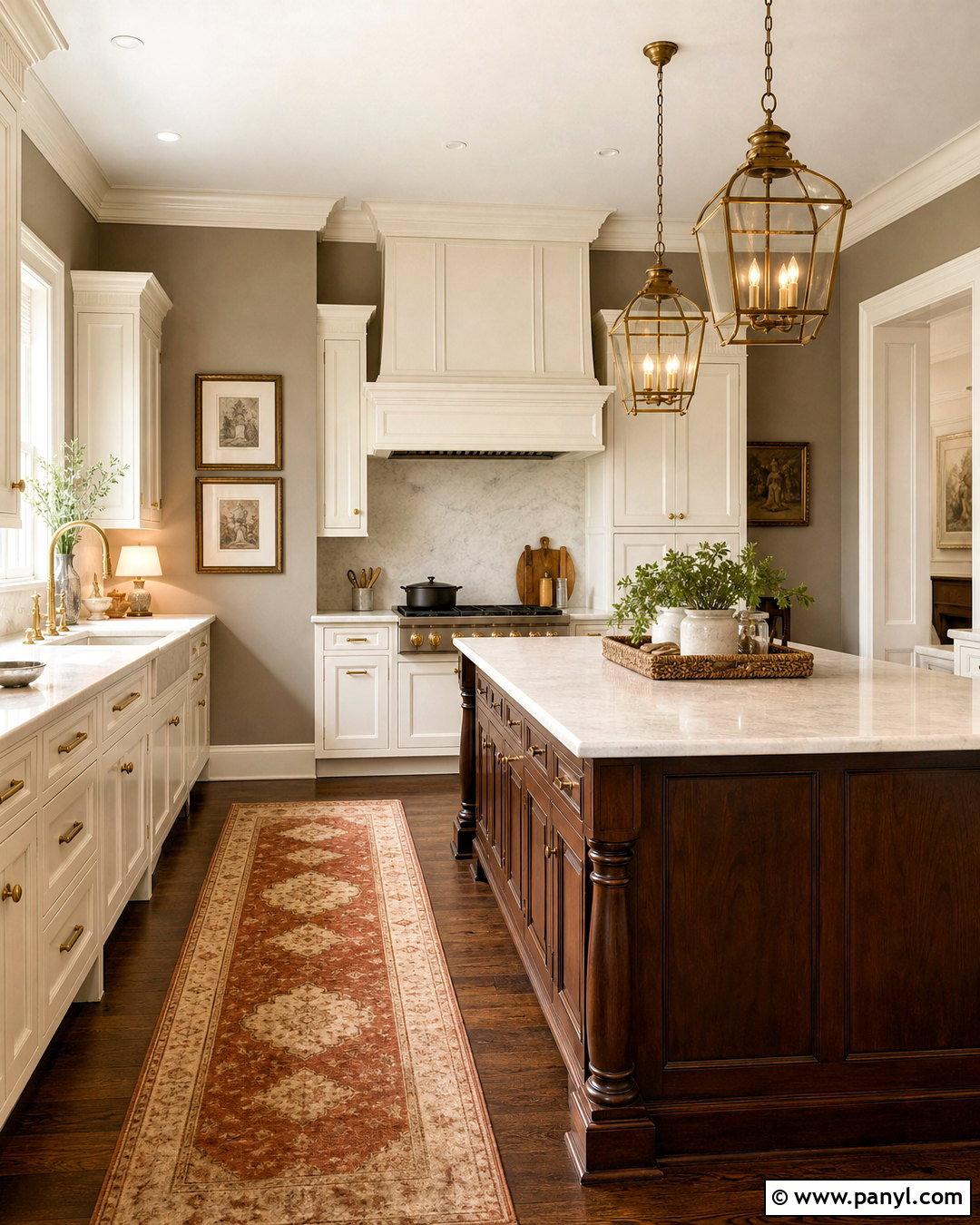 Traditional Kitchen With Taupe Walls - 20 taupe kitchen walls