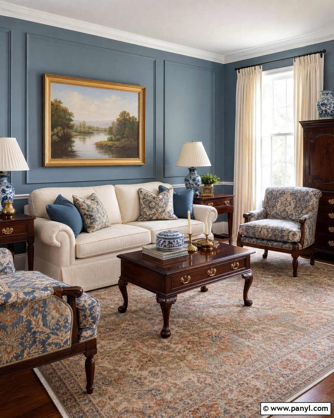Traditional Light Blue Accent Wall - 35 light blue accent wall ideas