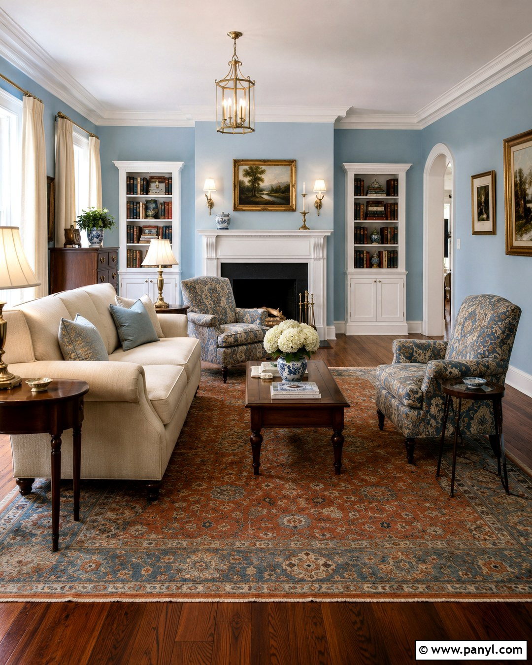 20 Light Blue Walls Dark Wood Floor Ideas for Timeless Style
