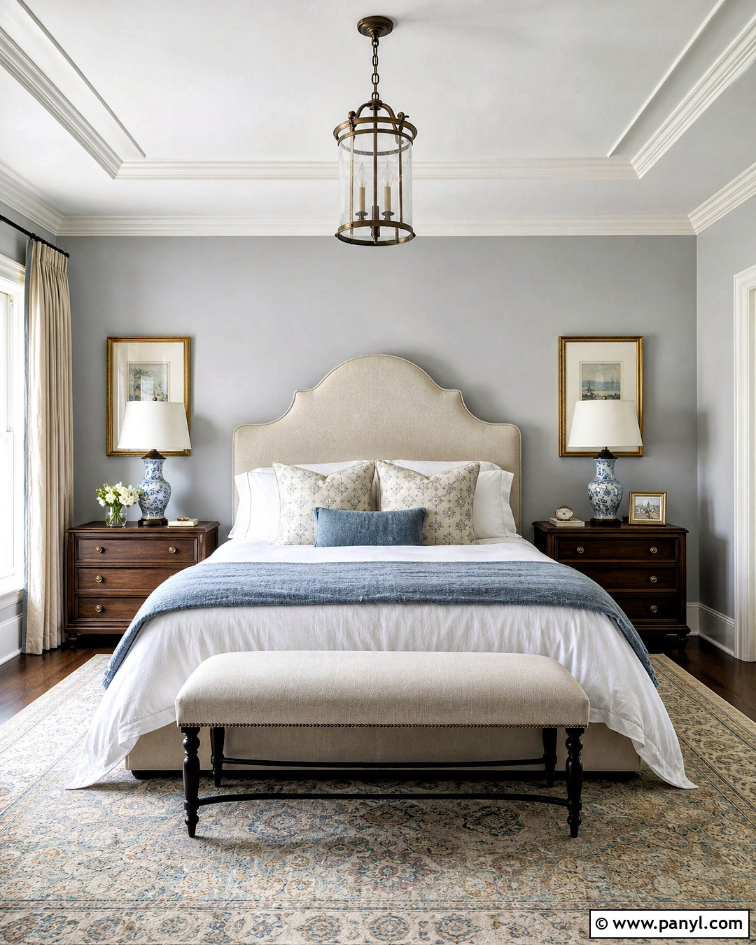 Traditional Light Gray Bedroom - 20 light gray bedroom ideas