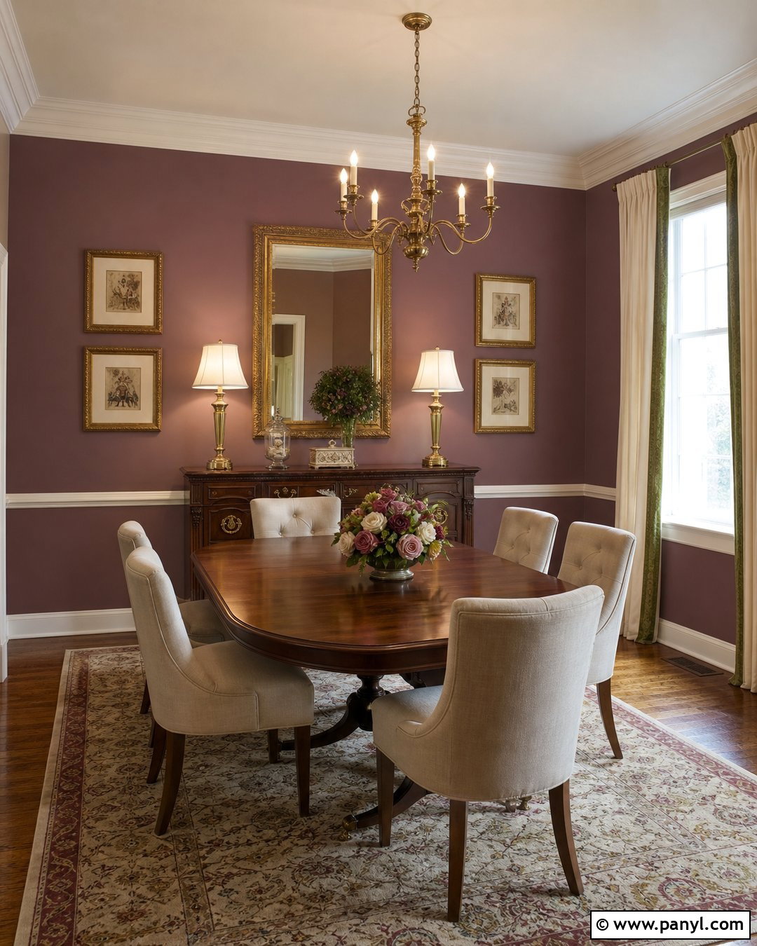 Traditional Mauve Accent Wall - 30 Mauve Accent Wall Ideas