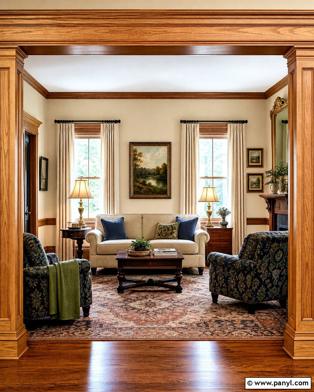 Traditional Oak Trim Living Room - 20 oak trim living room ideas