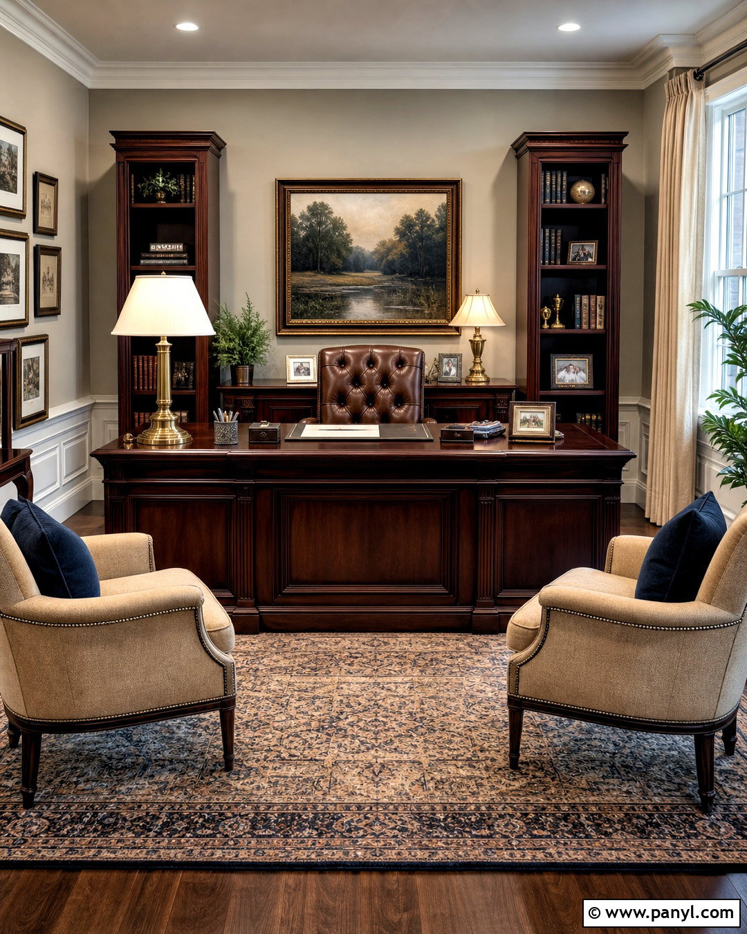 Traditional Professional Office - 20 work office decor professional ideas