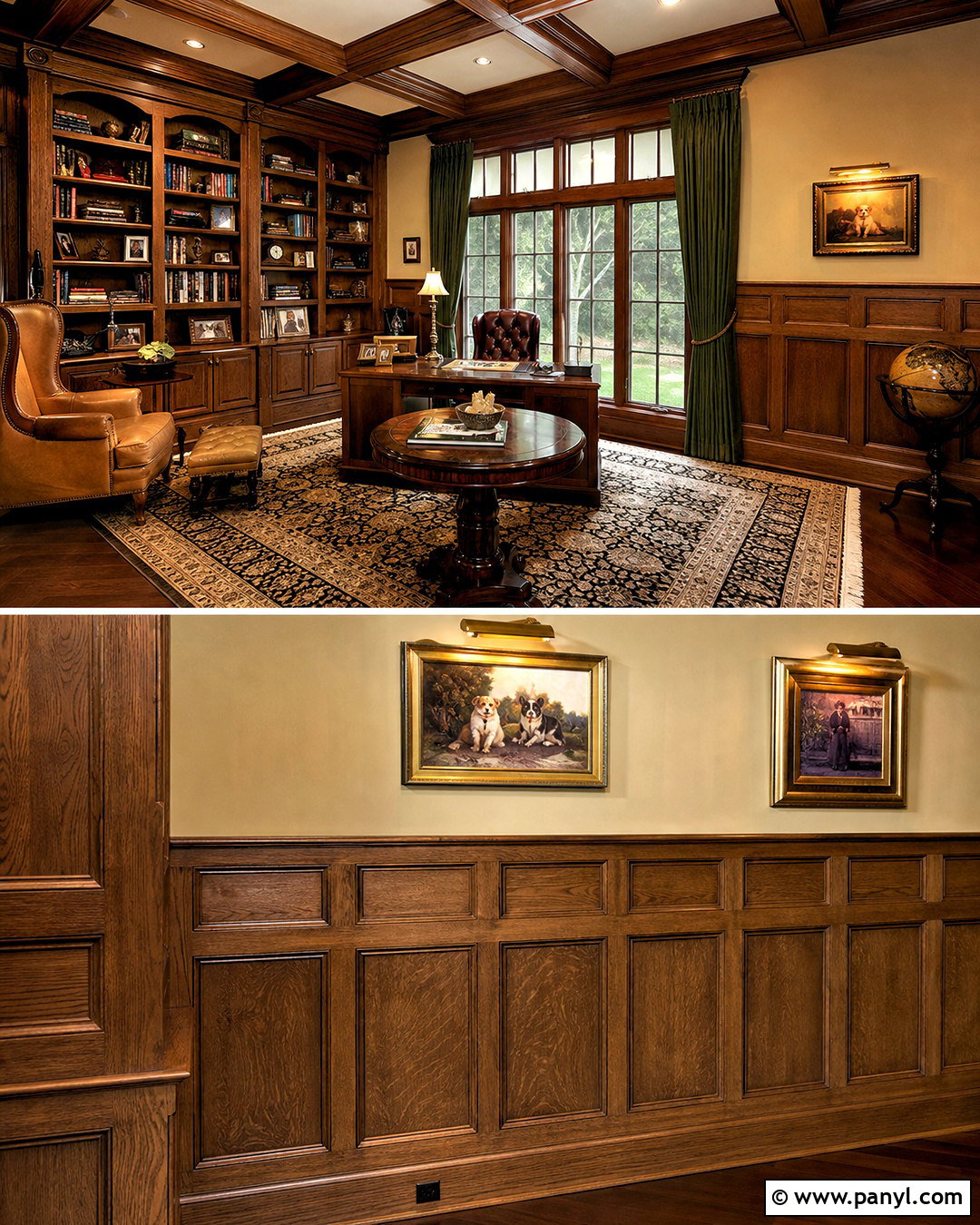 Traditional Raised Wood Panel Wall - 20 wood interior walls