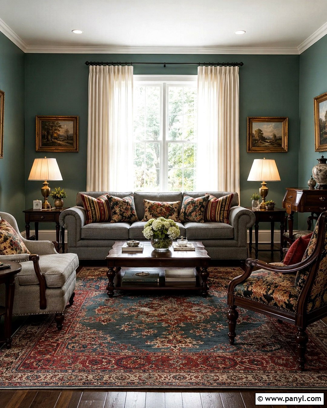 Traditional Teal Walls With Grey Sofa - 20 Teal Walls Grey Sofa Ideas