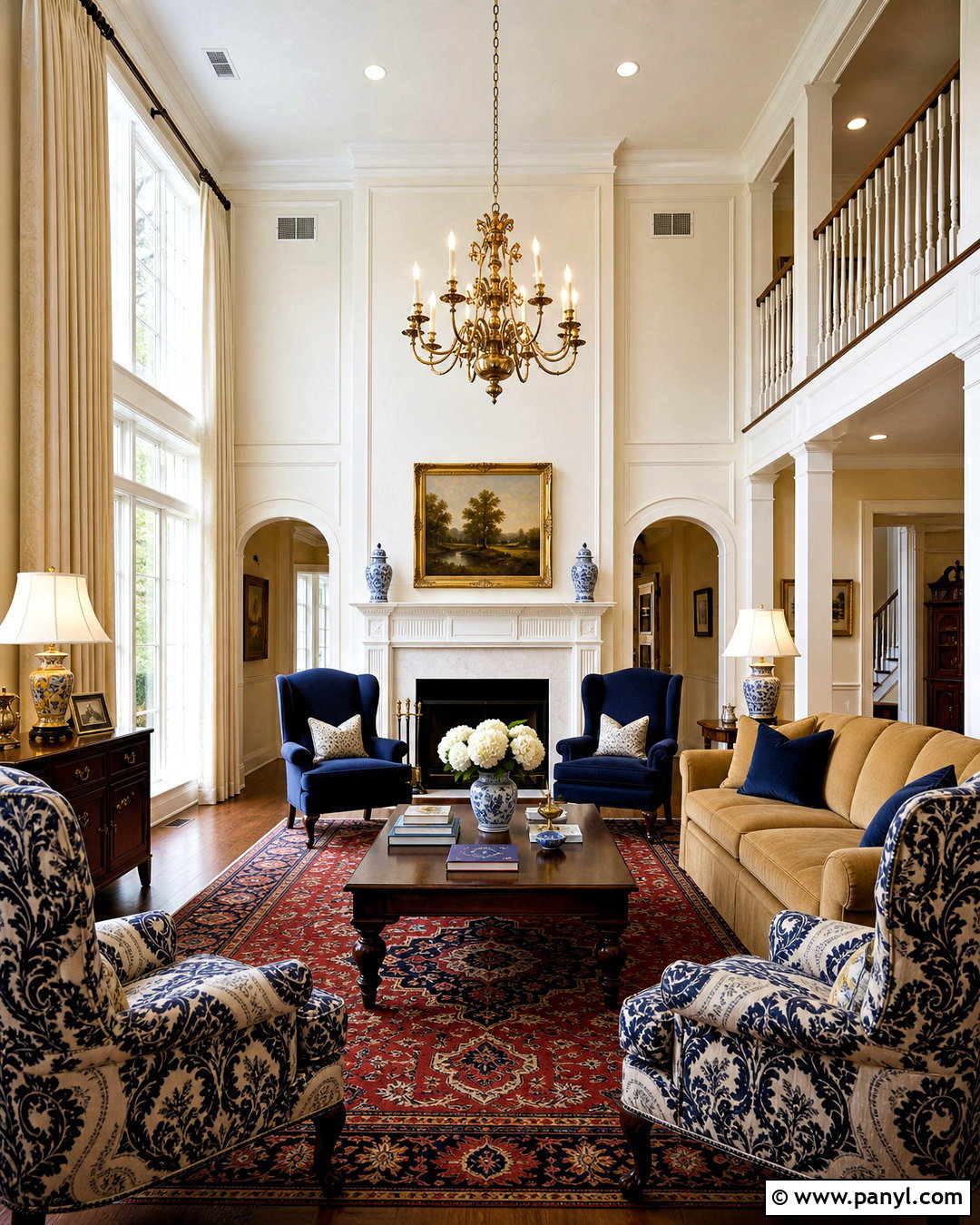 Traditional Two Story Living Room - 20 two story living room ideas