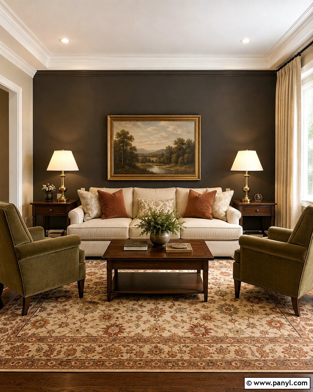Traditional Urbane Bronze Accent Wall - 35 urbane bronze accent wall ideas