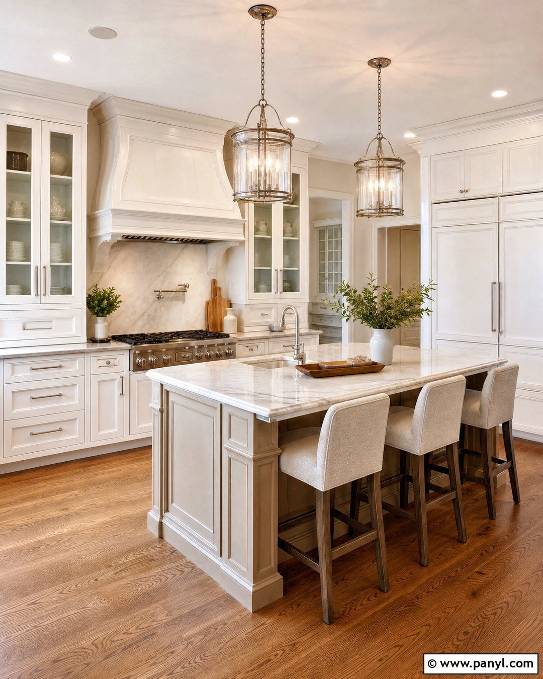 Traditional White And Beige Kitchen - 20 white and beige kitchen ideas