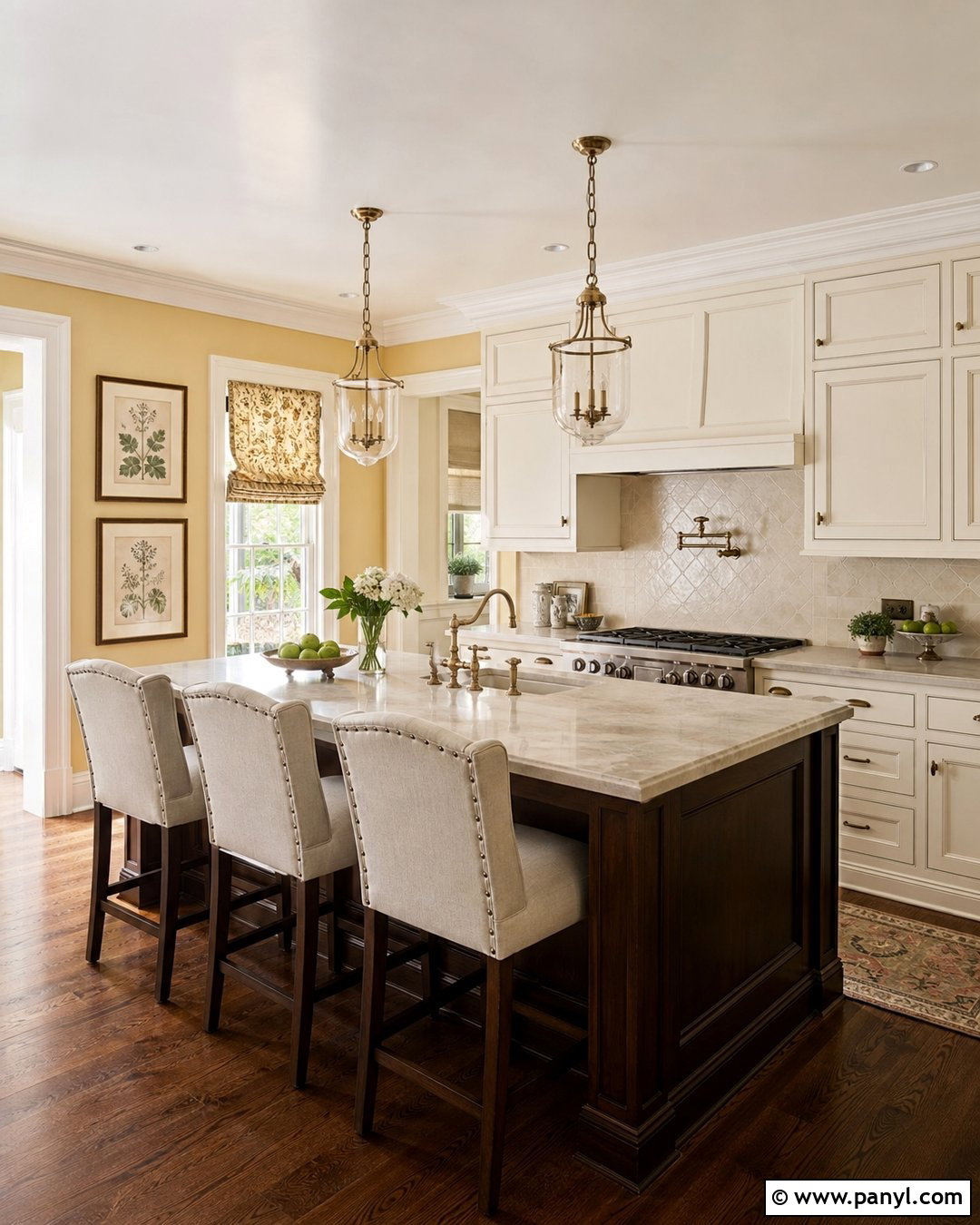 Traditional Yellow Kitchen Walls - 45 Yellow Kitchen Walls