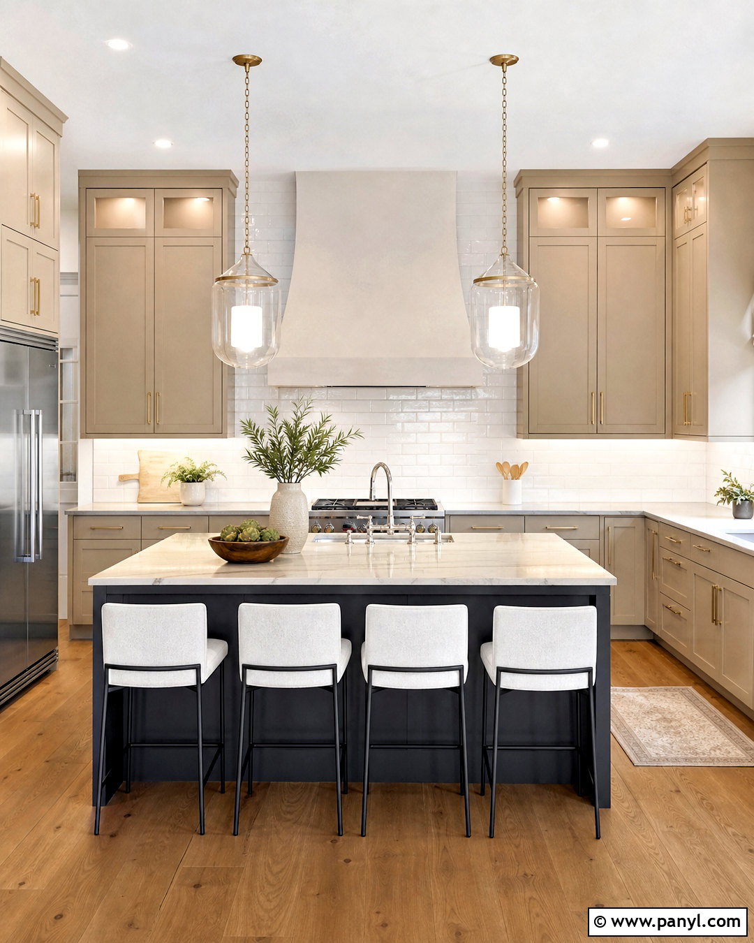 20 Balboa Mist Kitchen Cabinets for a Soft, Elegant Update