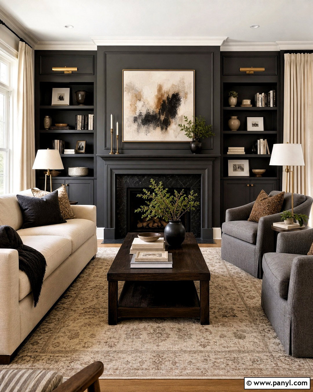 Transitional Iron Ore Living Room - 20 iron ore living room ideas