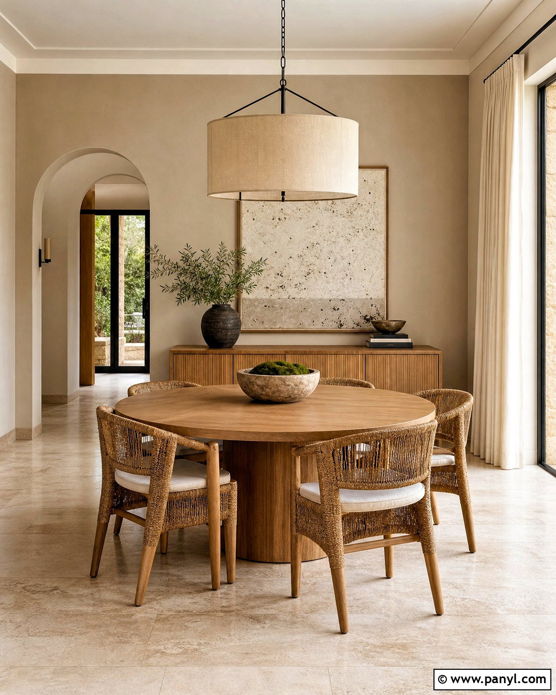 Travertine Floor And Warm Taupe Walls - 20 floor and wall color combinations