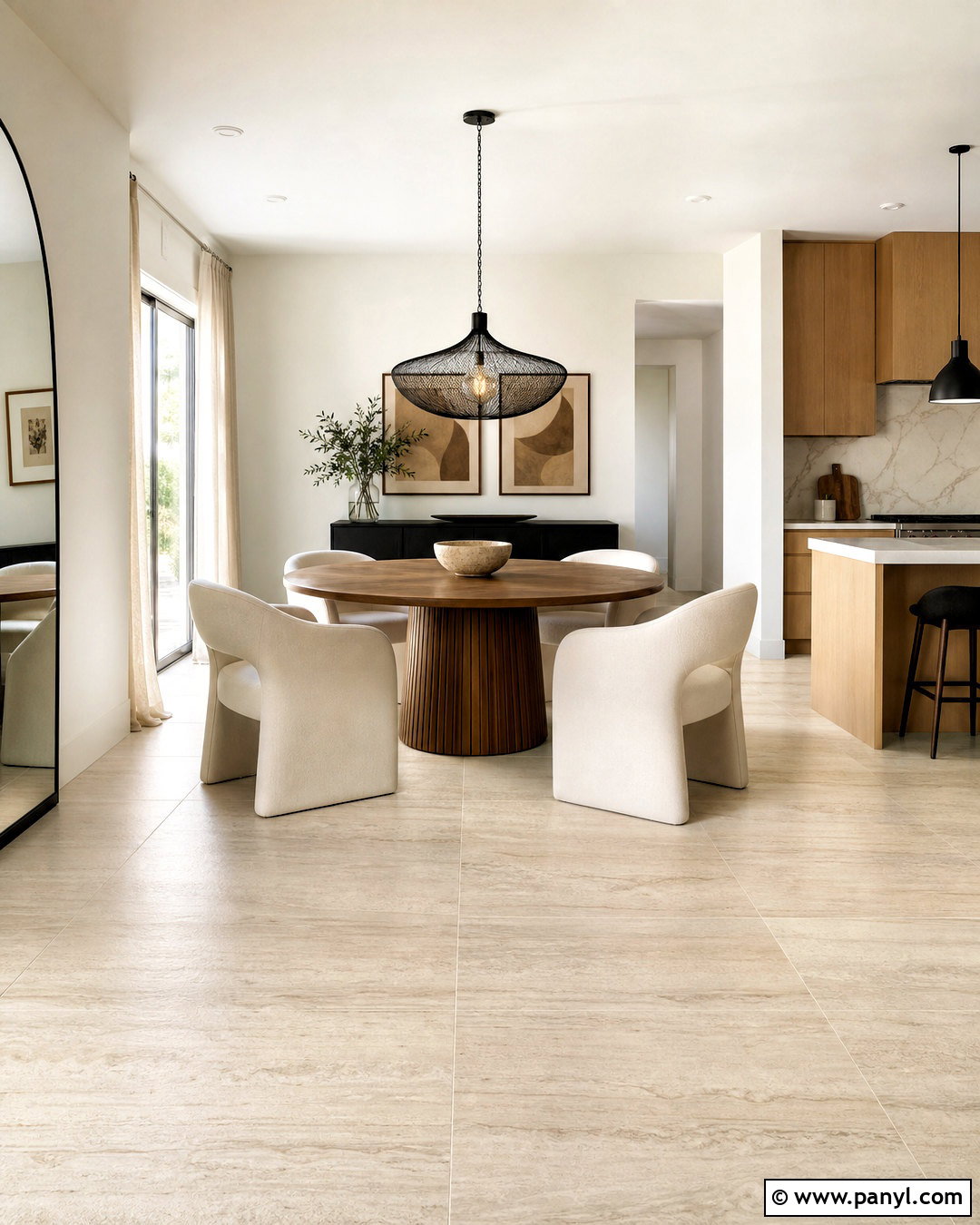 Travertine Look Floor Tile - 20 floor tile design modern ideas