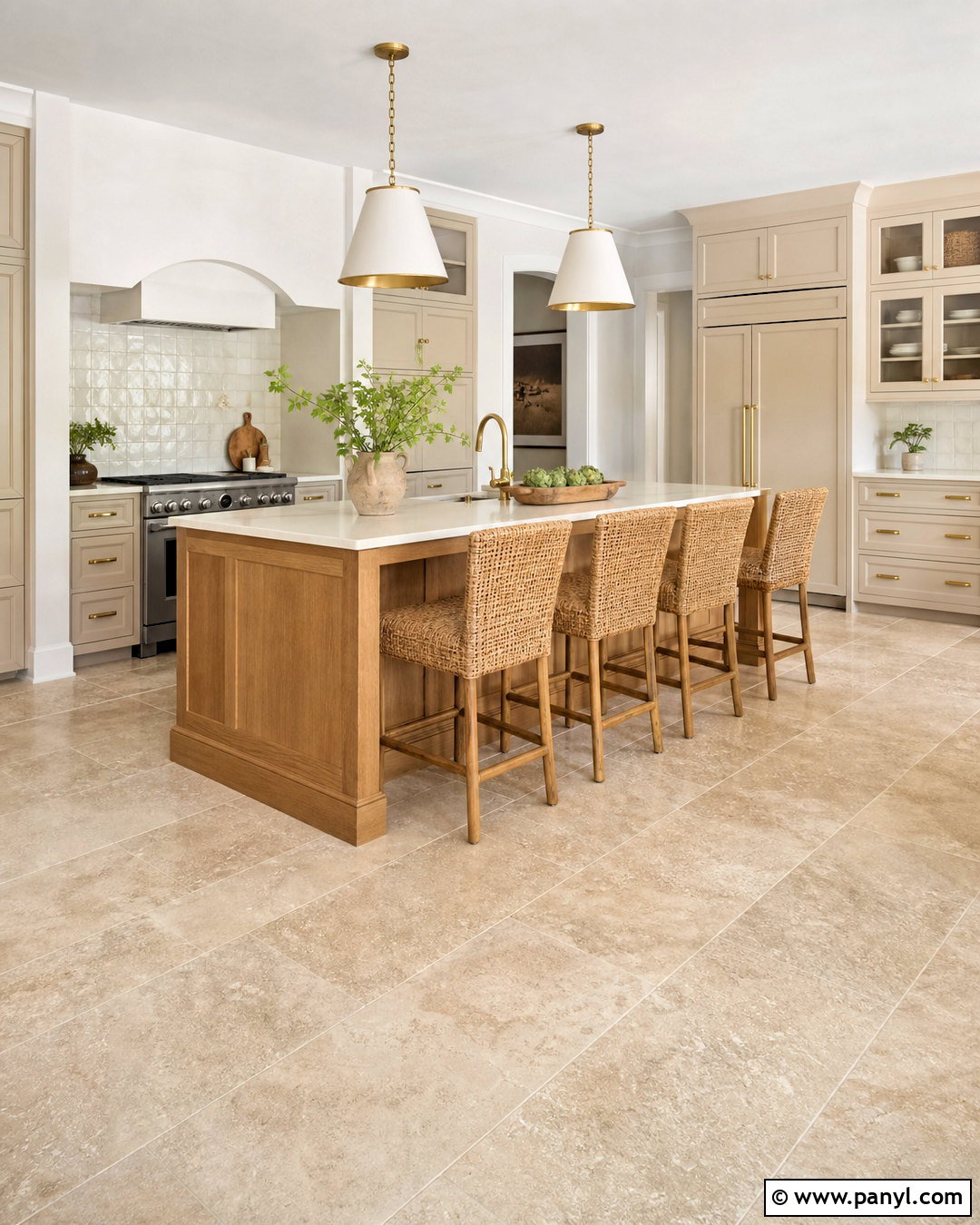Travertine Look Porcelain Flooring - 20 flooring ideas