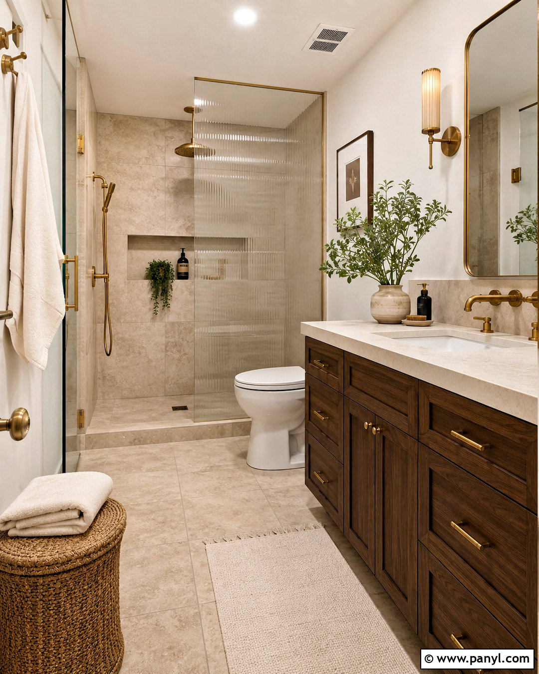 Travertine Tile With Warm Gray Grout - 20 Warm Gray Grout Color Ideas