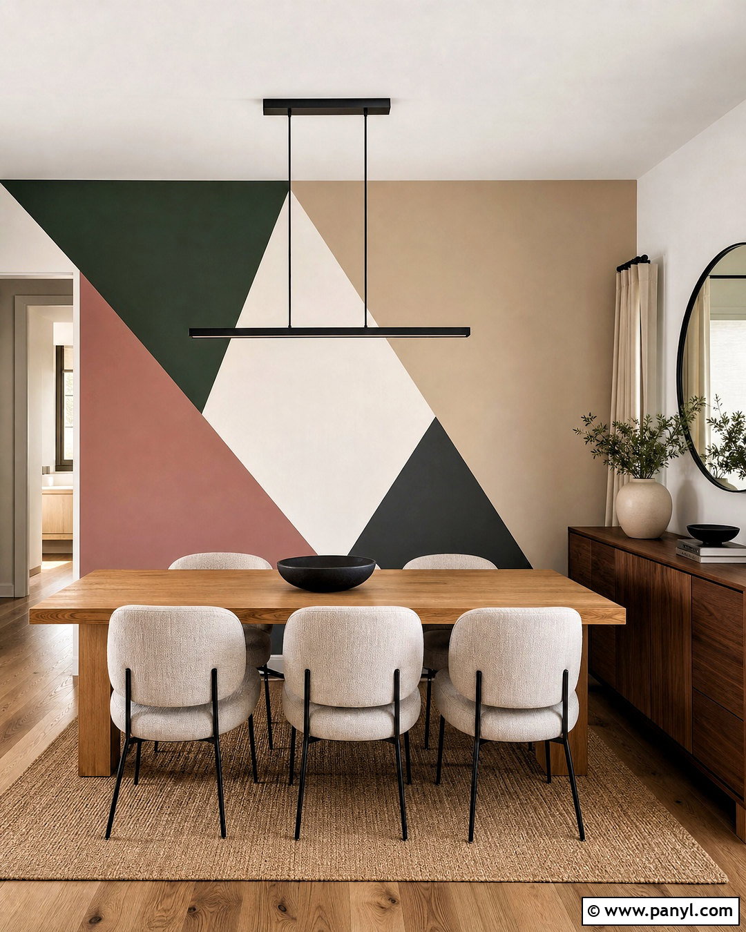Triangle Dining Room Wall - 20 triangle wall design ideas