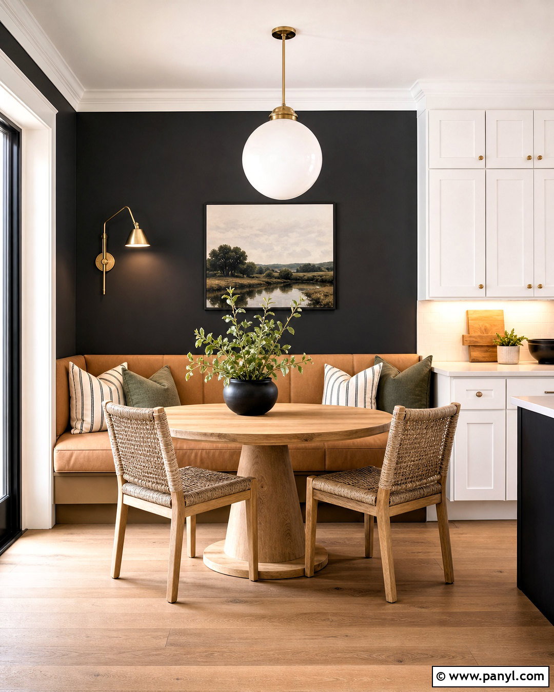Tricorn Black Kitchen Breakfast Nook Wall - 20 tricorn black accent wall ideas