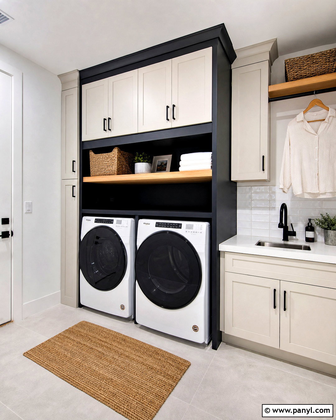 Tricorn Black Laundry Room Wall - 20 tricorn black accent wall ideas