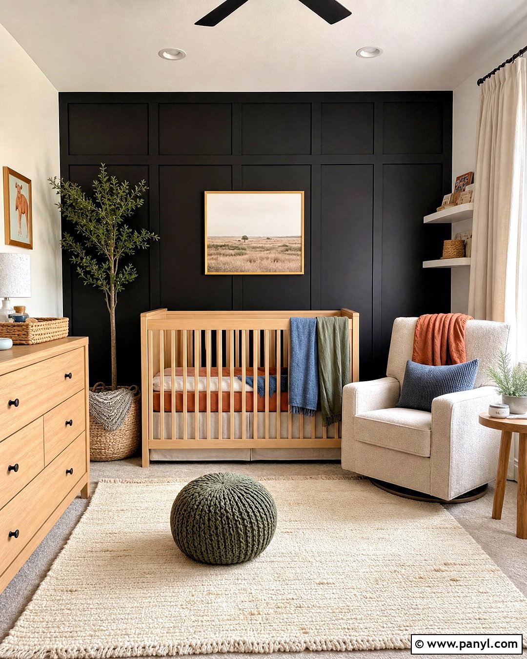 20 Tricorn Black Accent Wall Ideas for Bold, Modern Rooms