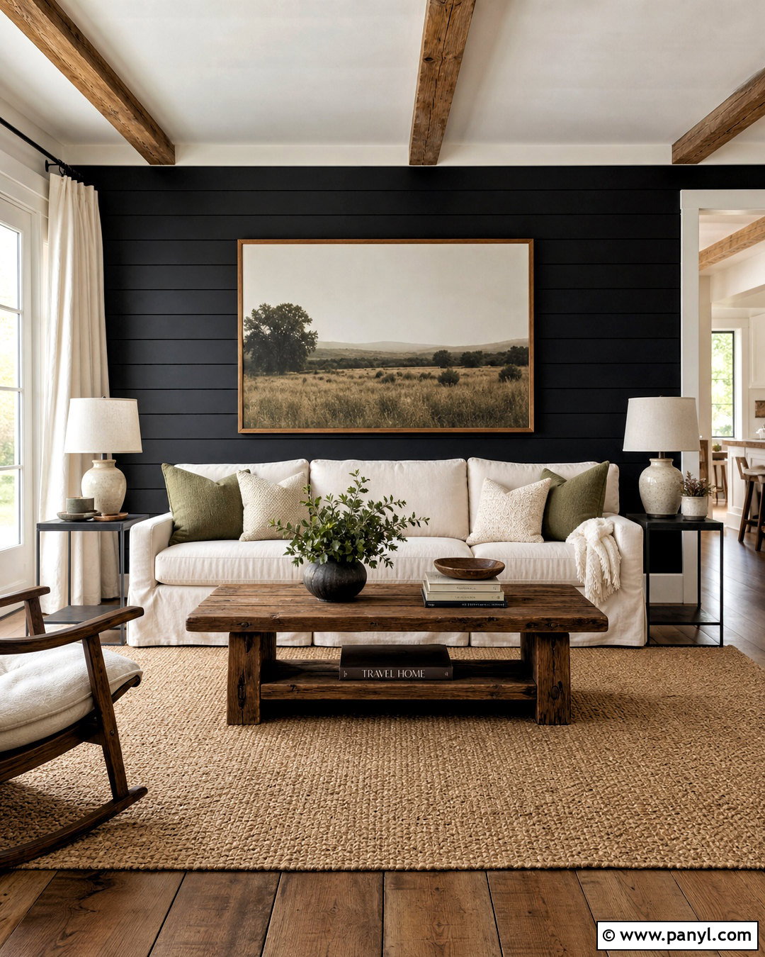 Tricorn Black Shiplap Accent Wall - 20 tricorn black accent wall ideas
