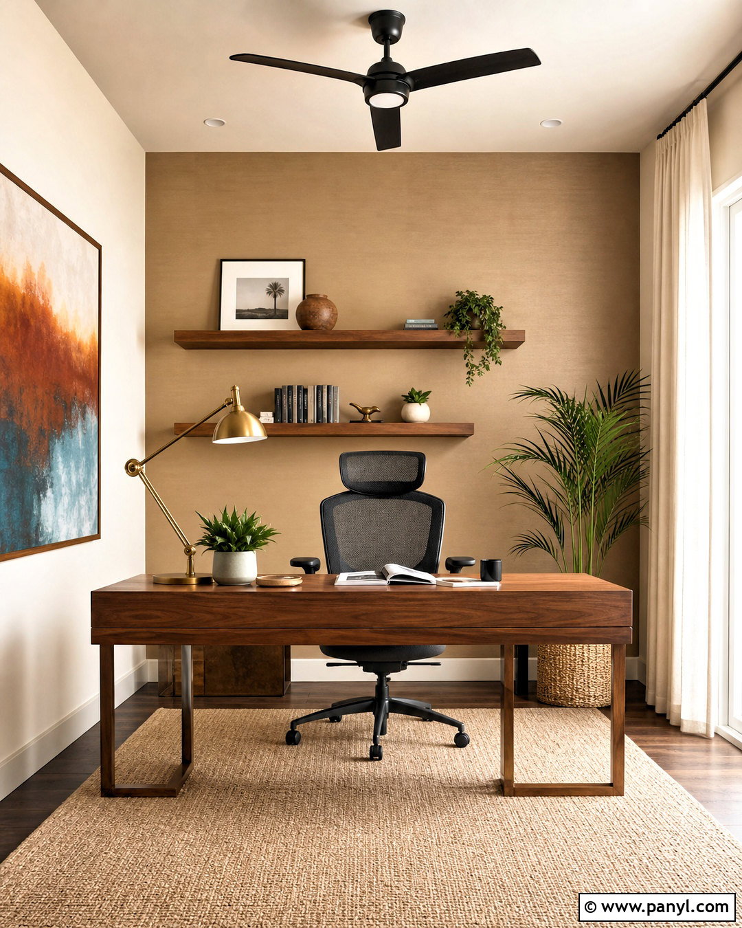 Tropical Tan Beige Home Office - 20 asian paint beige color ideas