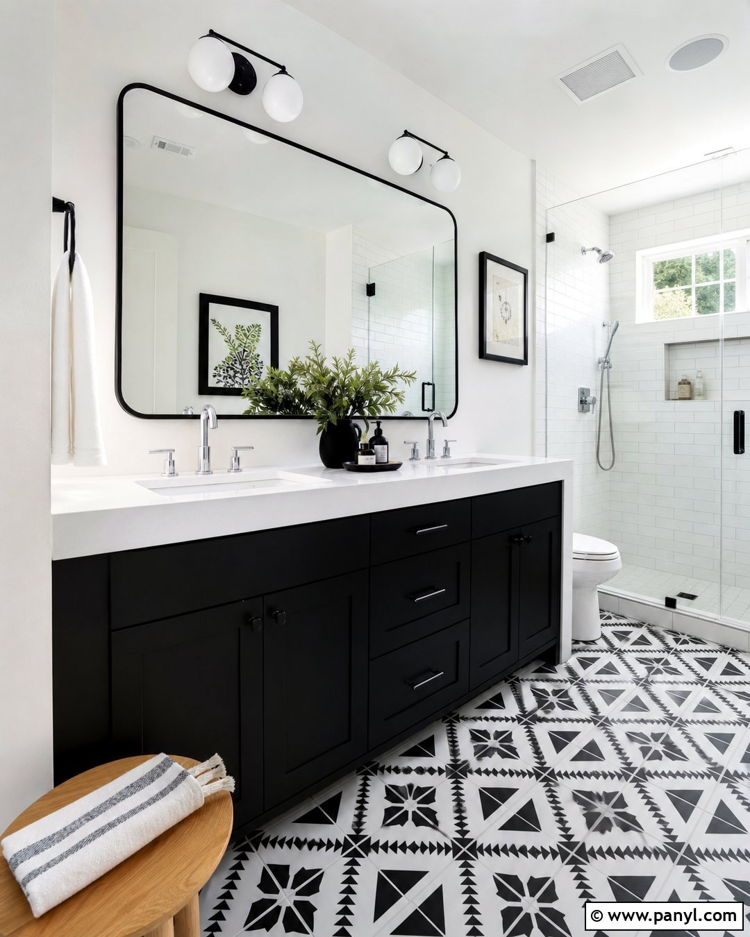 True Black Bathroom Vanity - 35 painted bathroom vanity colors