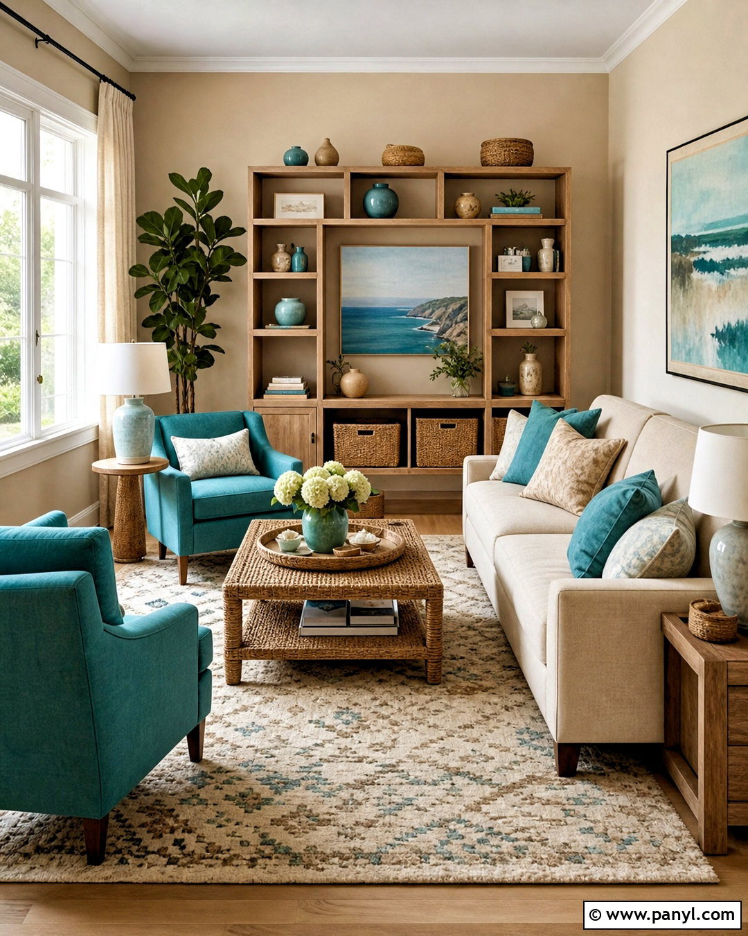 20 Turquoise Living Room Ideas for a Bright, Chic Refresh