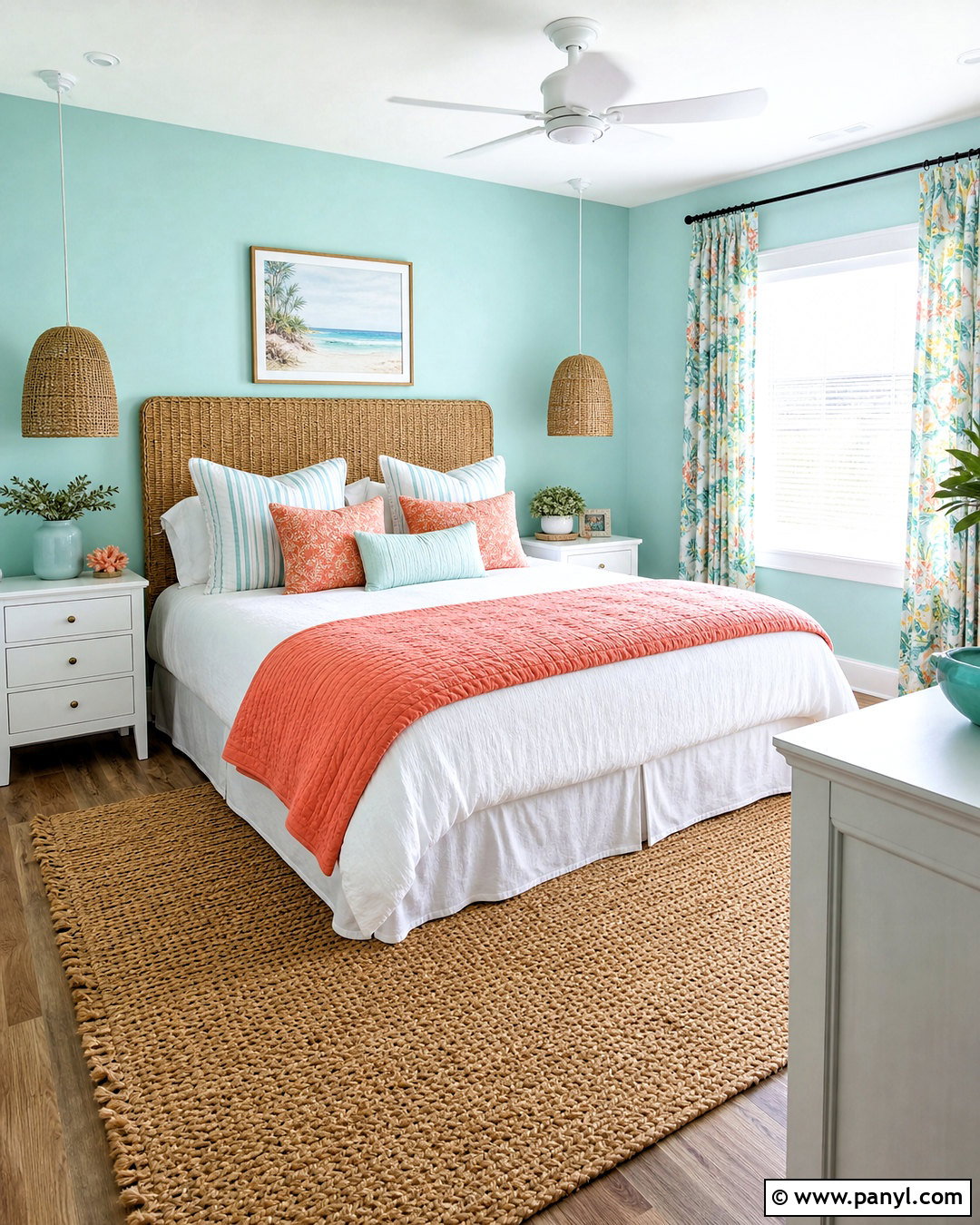 Turquoise And Coral Bedroom - 20 turquoise room bedroom ideas