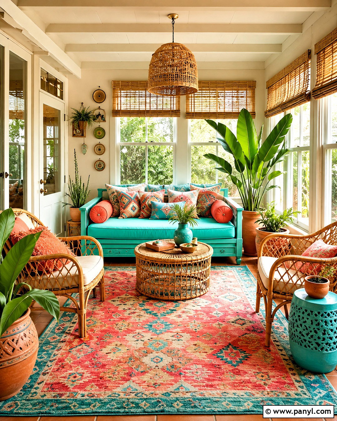 Turquoise And Coral Boho Color Palette - 20 boho colour palette ideas
