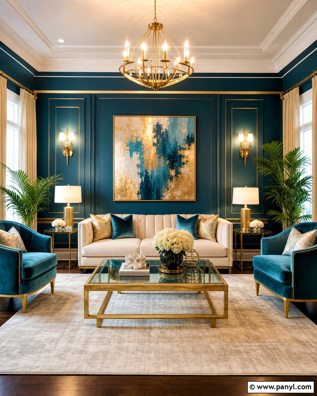 Turquoise And Gold Living Room - 20 turquoise living room ideas