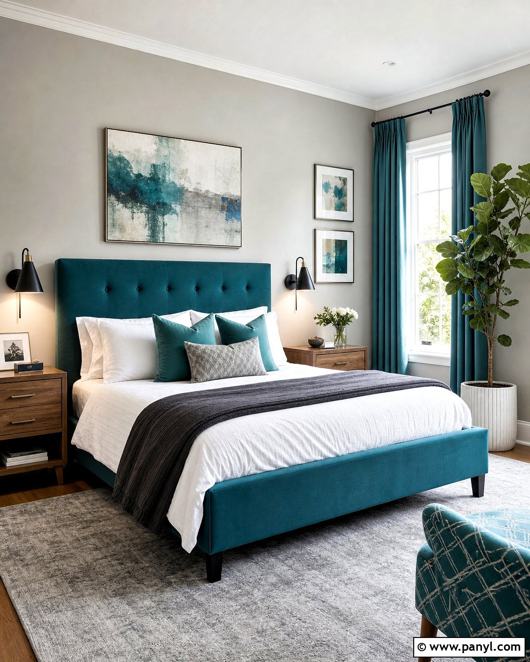 Turquoise And Gray Bedroom - 20 turquoise room bedroom ideas