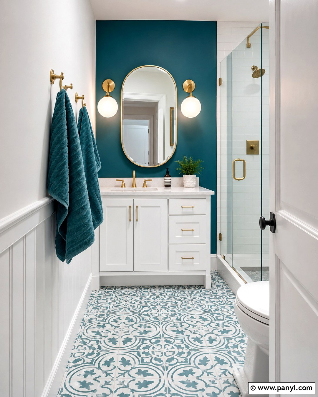 Turquoise And White Bathroom Walls - 20 Turquoise And White Wall Paint Ideas