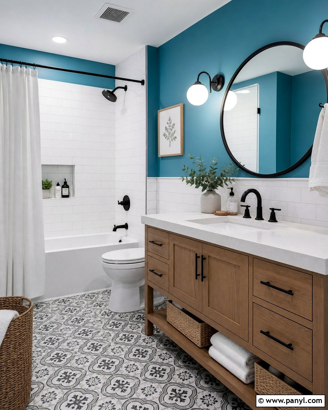 Turquoise Blue Bathroom Walls - 20 Bright Blue Wall Color Ideas