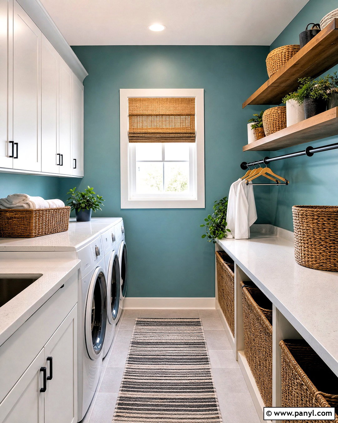 Turquoise Blue Laundry Room Walls - 20 blue wall design ideas