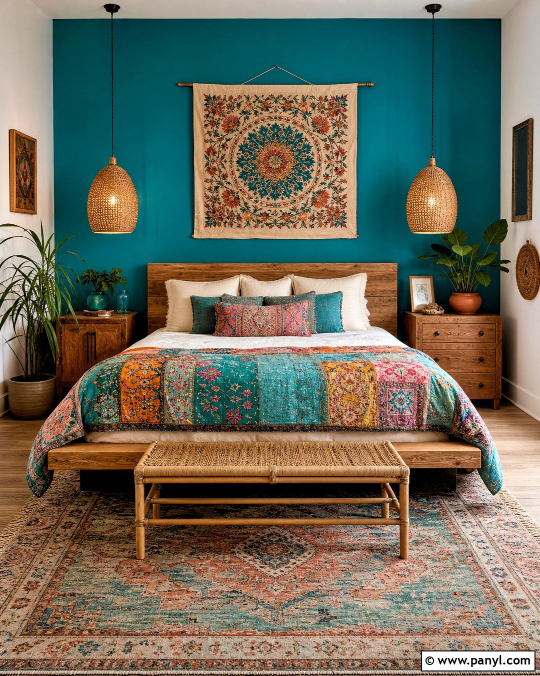 Turquoise Boho Bedroom - 20 turquoise room bedroom ideas